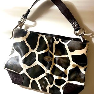 Authentic Vintage Dolce & Gabbana Cow Print Purse / Handbag